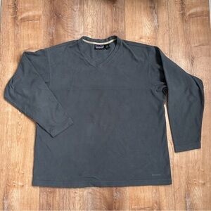 Patagonia Mens Micro D Fleece V Neck Pull Over Grey Size XL